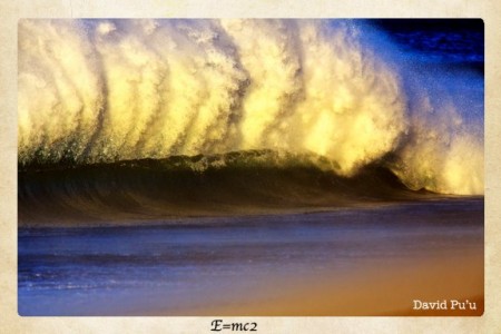 Offshore Santa Ana Blasting into a Wave