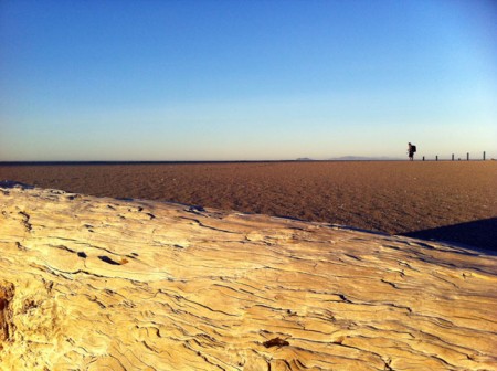 David Pu'u scopes the scene on a Ventura County beach