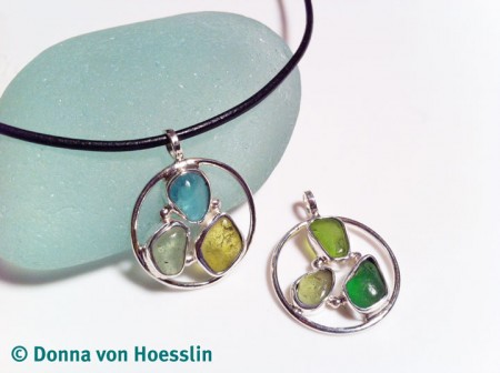 Sea Glass Trio Pendant 