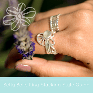 sea glass silver ring