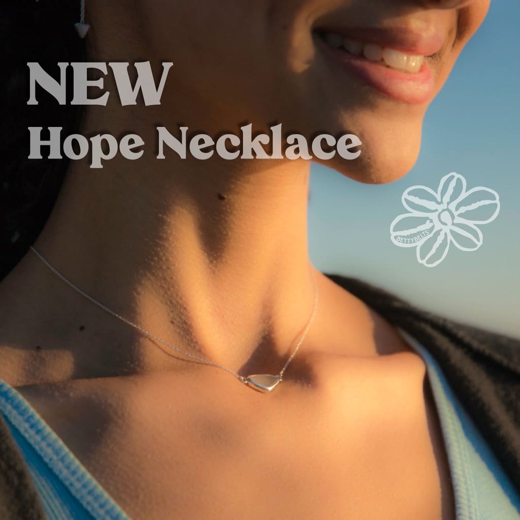 Hope sea glass necklace 