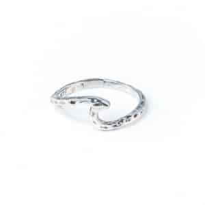Betty Belts Hammered Wave Ring
