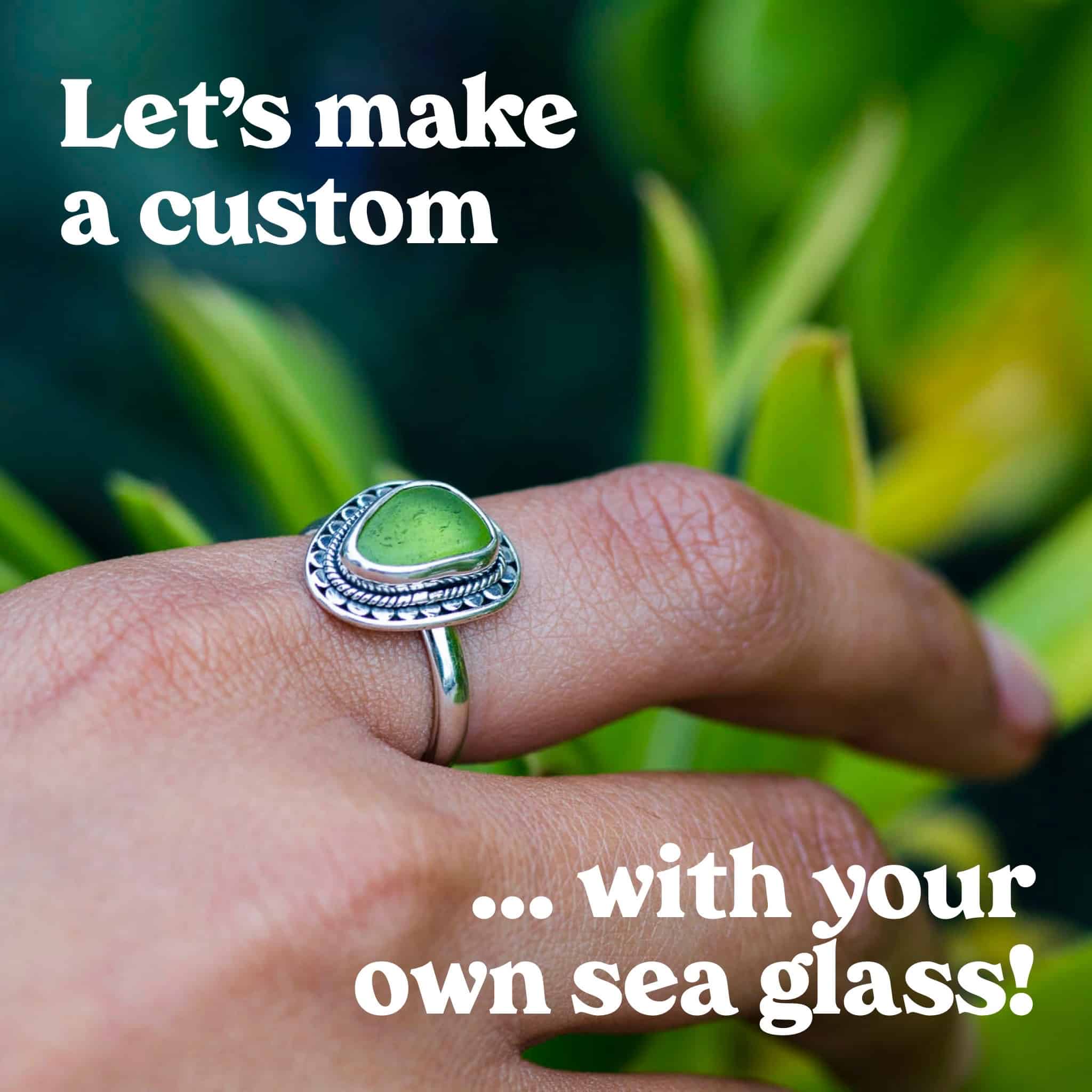 how to make custom sea glass jewelry with your own finds