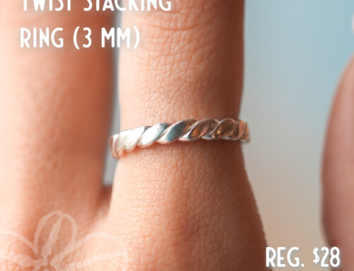 January 2026 Betty Special: Twist Stacking Ring (3mm)