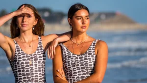 Jamgochian-sisters-modeling-on-the-beach