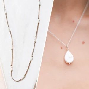 Michelle's Favorite Styles | Sea Glass Jewelry | Betty Belts michelle-cord-and-ale-pearl-charm