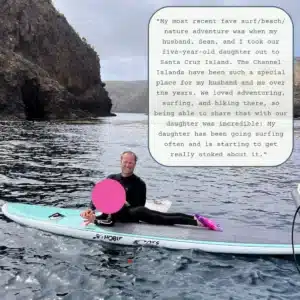 | Sea Glass Jewelry | Betty Belts father-and-child-in-the-water-surfing